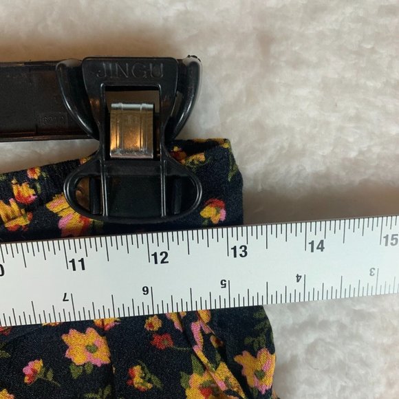 BP. Women's Easy Pleated Shorts In Black Multi Floral Size S Casual Fit NWT 6465 - Picture 4 of 10